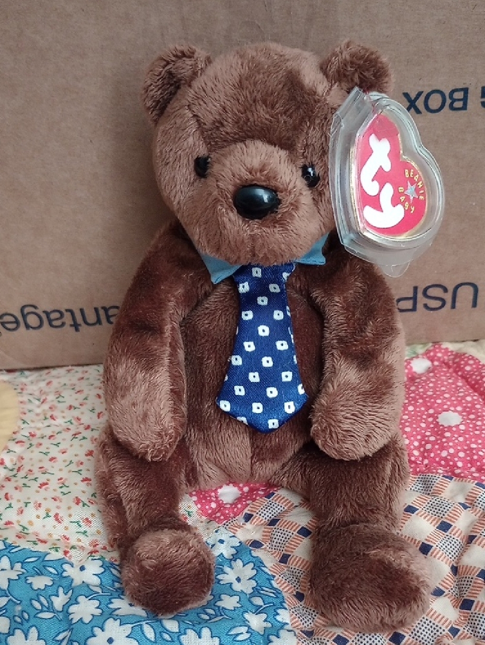 $2 Bundle Only MNWT 2001 ORIGINAL TY BEANIE BABY " HERO" Bear. PE Pellets